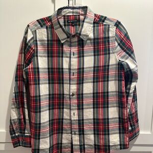Christmas plaid / Boys Youth size Large